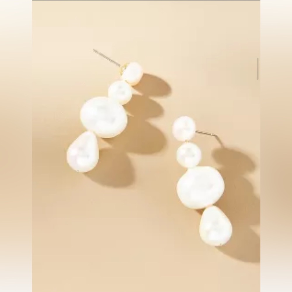 Anthropologie Varied Pearl Earrings NWT